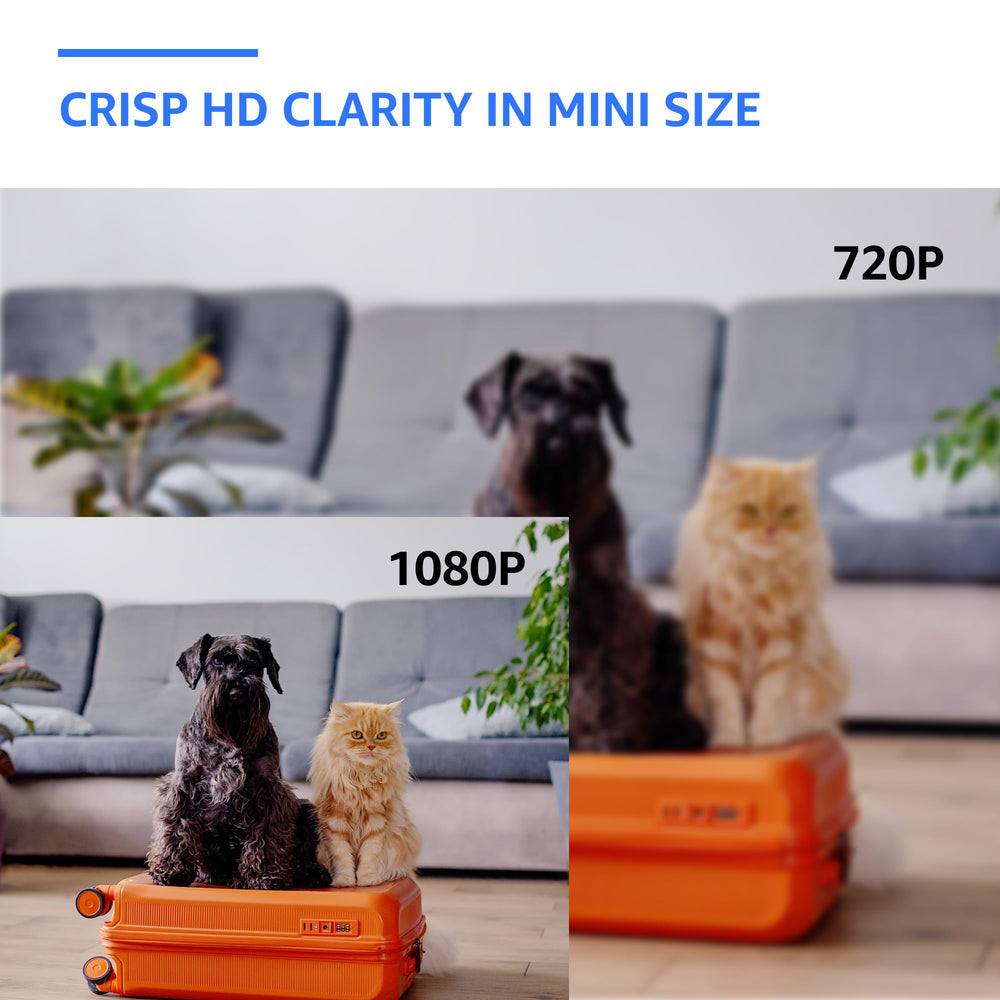 ALPHA TECH Indoor Camera continuous recording via microSD for uninterrupted footage