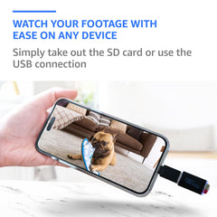 ALPHA TECH Indoor Camera 110° wide view covering full room