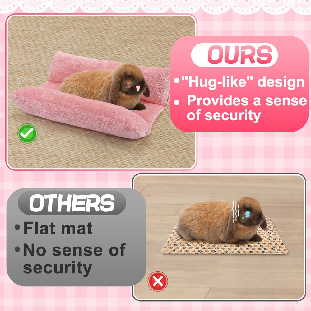 Alphatool Soft Bunny Bed cotton filled sides emphasize supportive snuggling for tiny companions