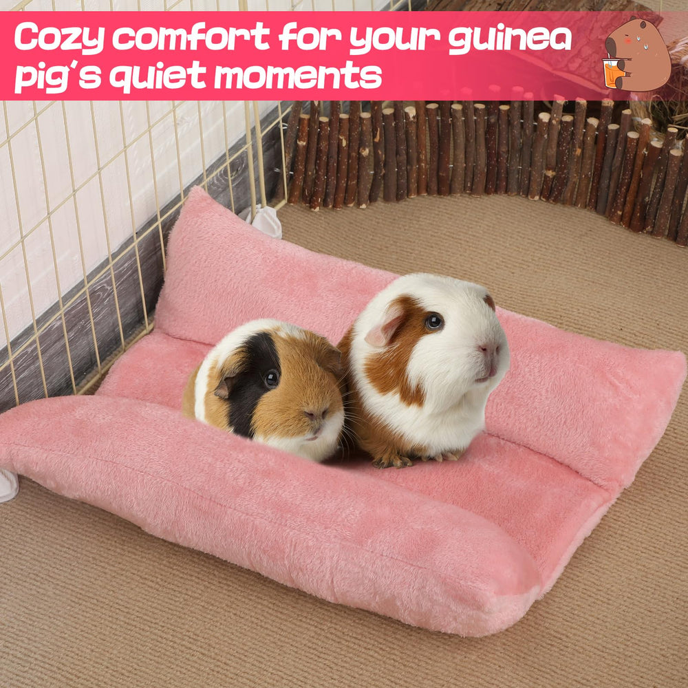 Alphatool Soft Bunny Bed in cage illustrates a cozy nook during cage time