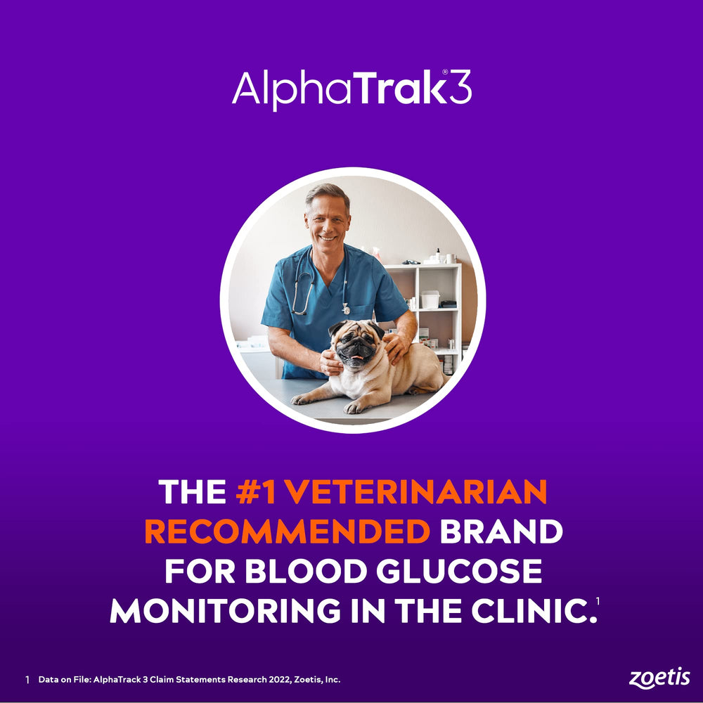 AlphaTrak 3 tiny blood drop testing method for comfort.
