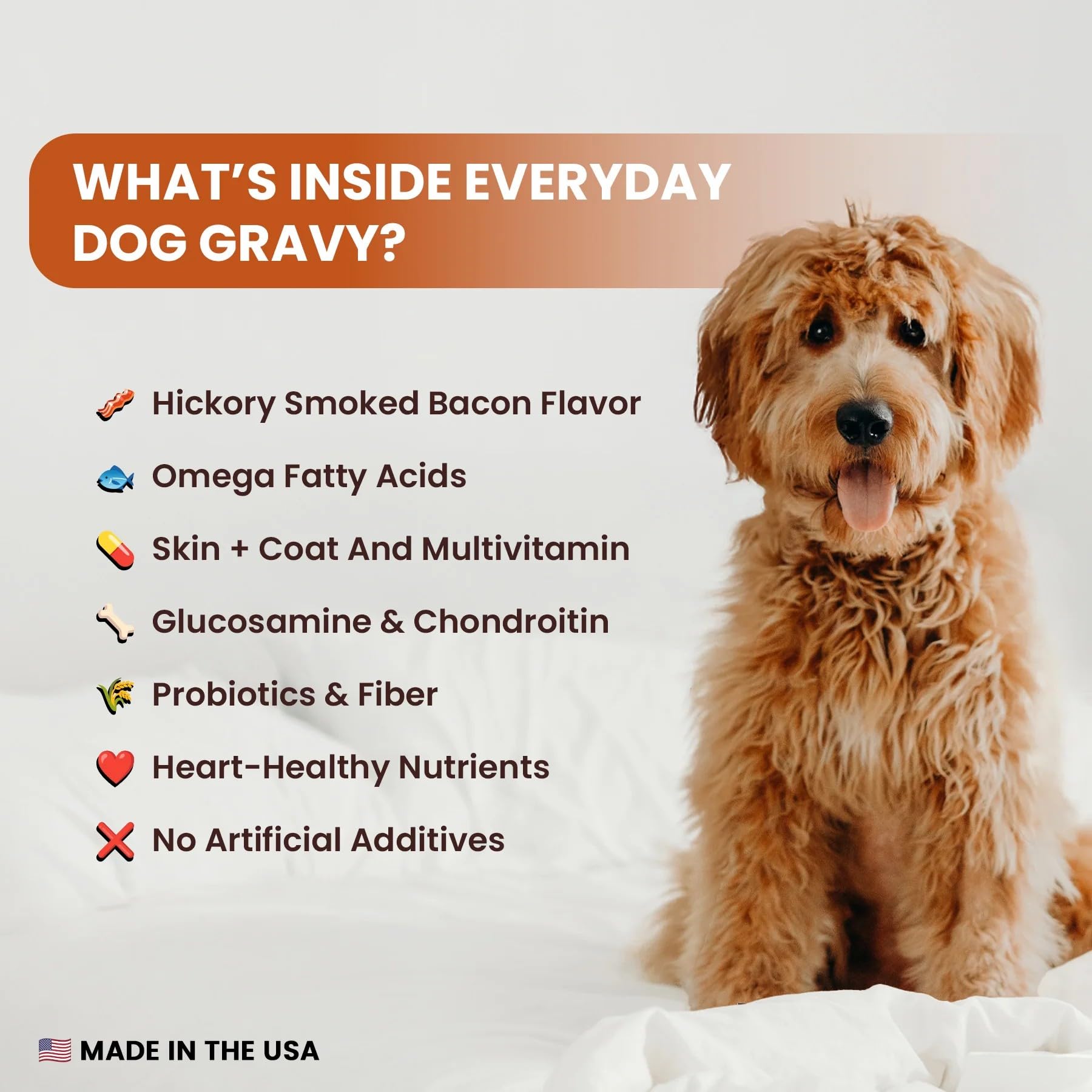 Altira Everyday Dog Gravy Beef serving in bowl signals mealtime enjoyment.
