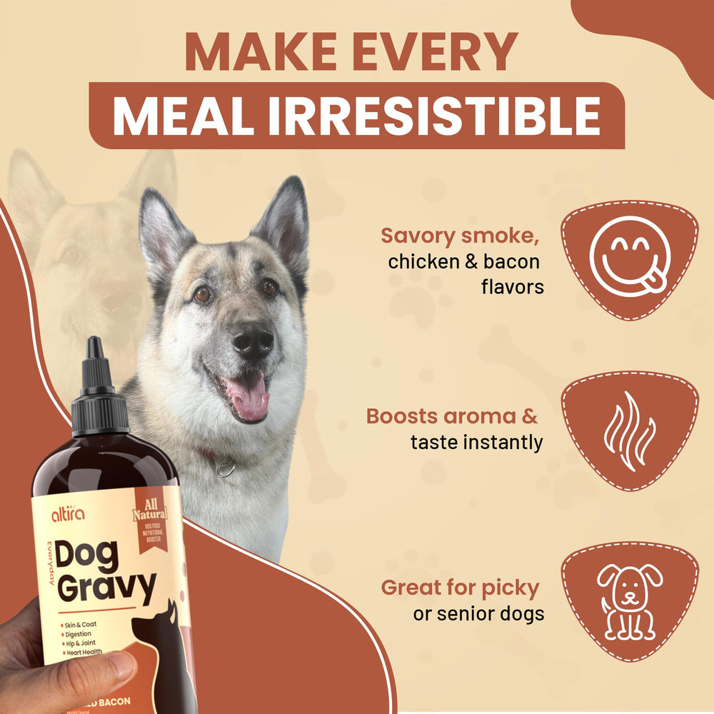 Altira Everyday Dog Gravy probiotic blend supports digestion and immunity.