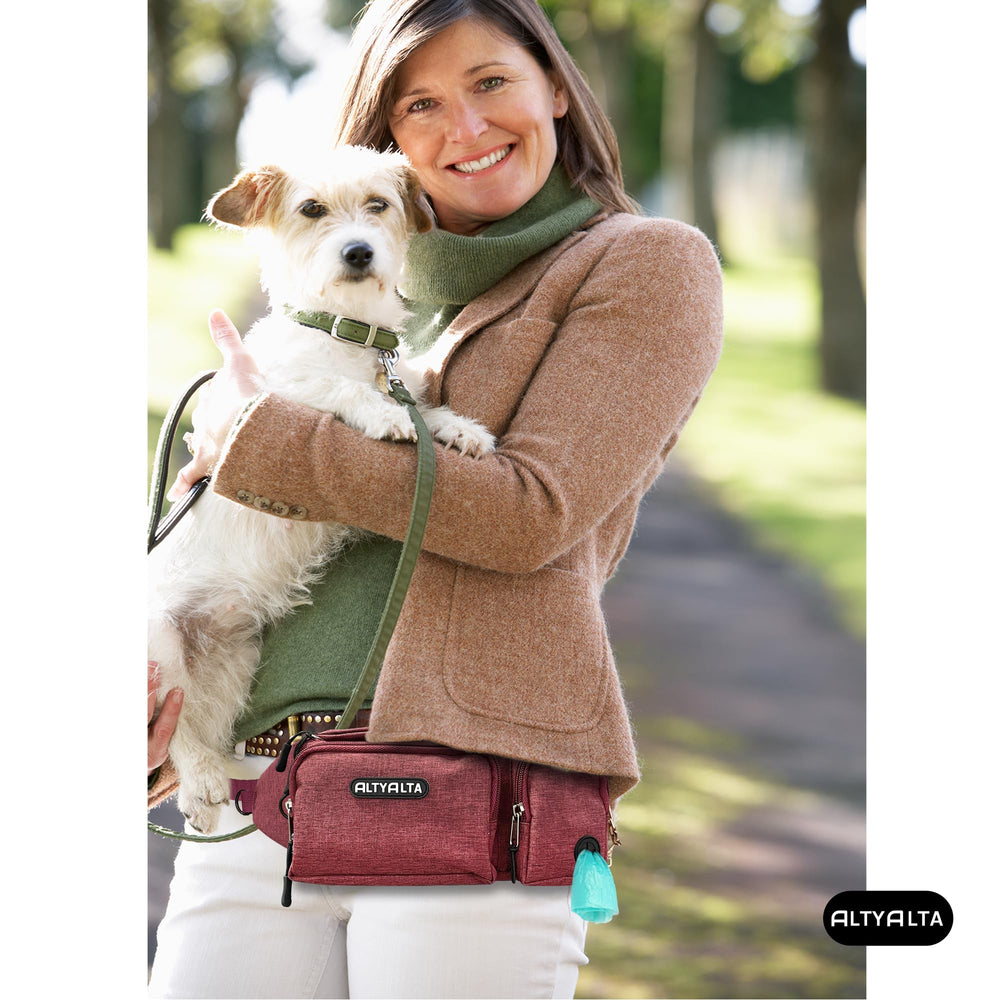 ALTYALTA EZ Dog Walking Fanny Pack hidden back pocket protects phone and valuables.