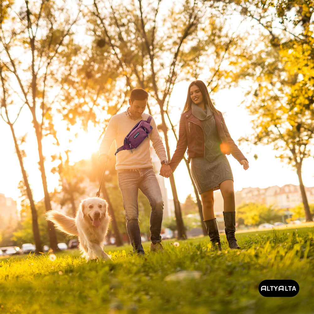 ALTYALTA EZ Dog Walking Fanny Pack melange color complements sporty outfits.