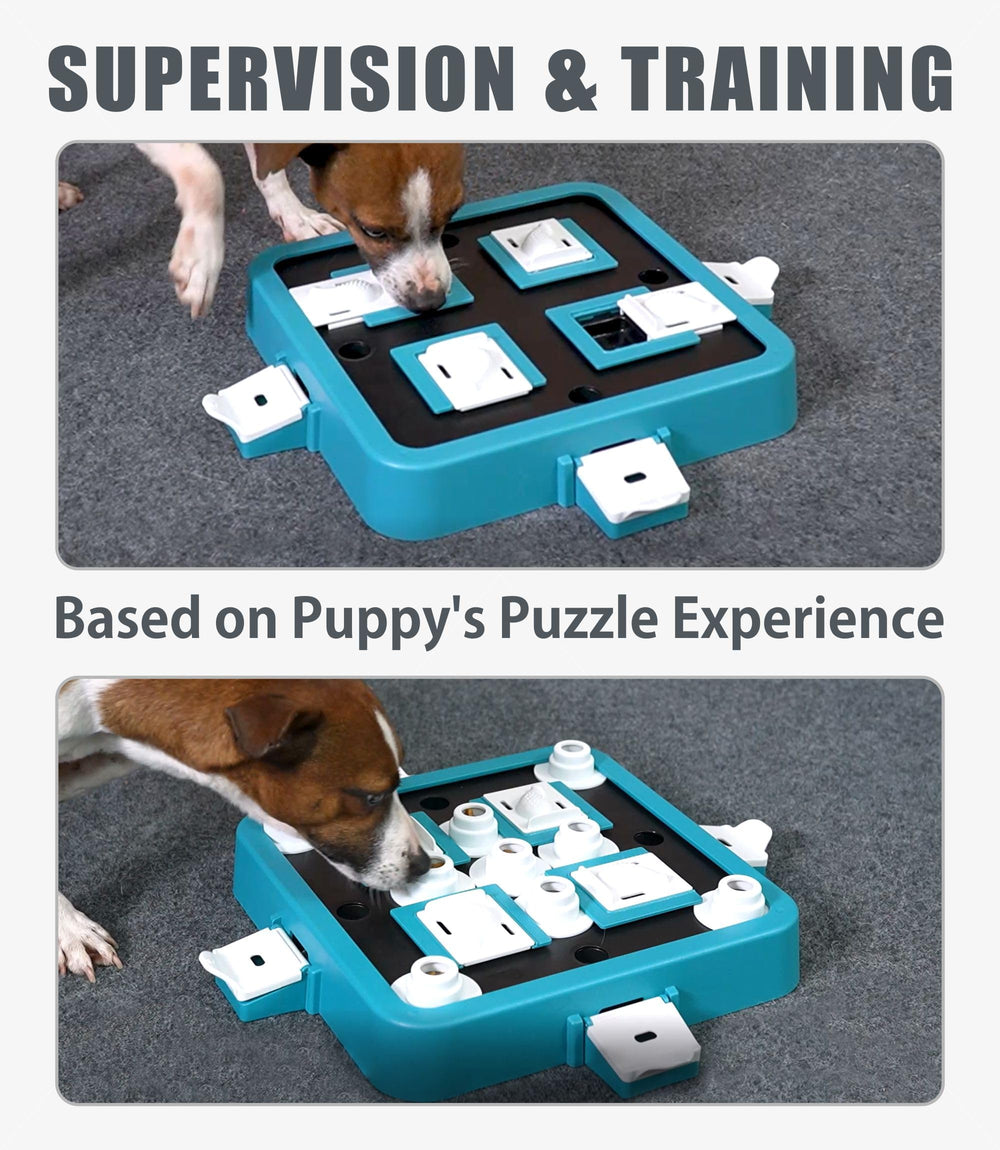 Aluckmao supervised play green puzzle feeder for safe training