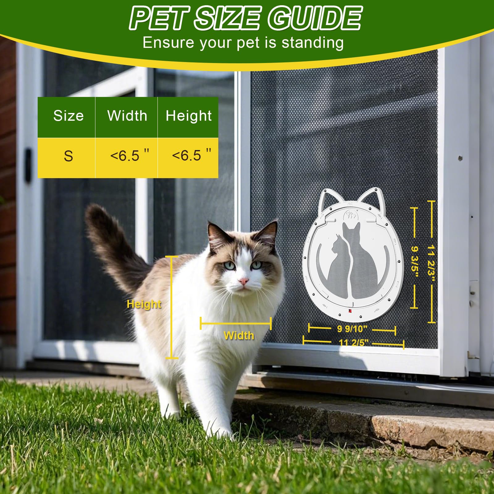 ALUMANI magnetic flap auto-closes to keep bugs out