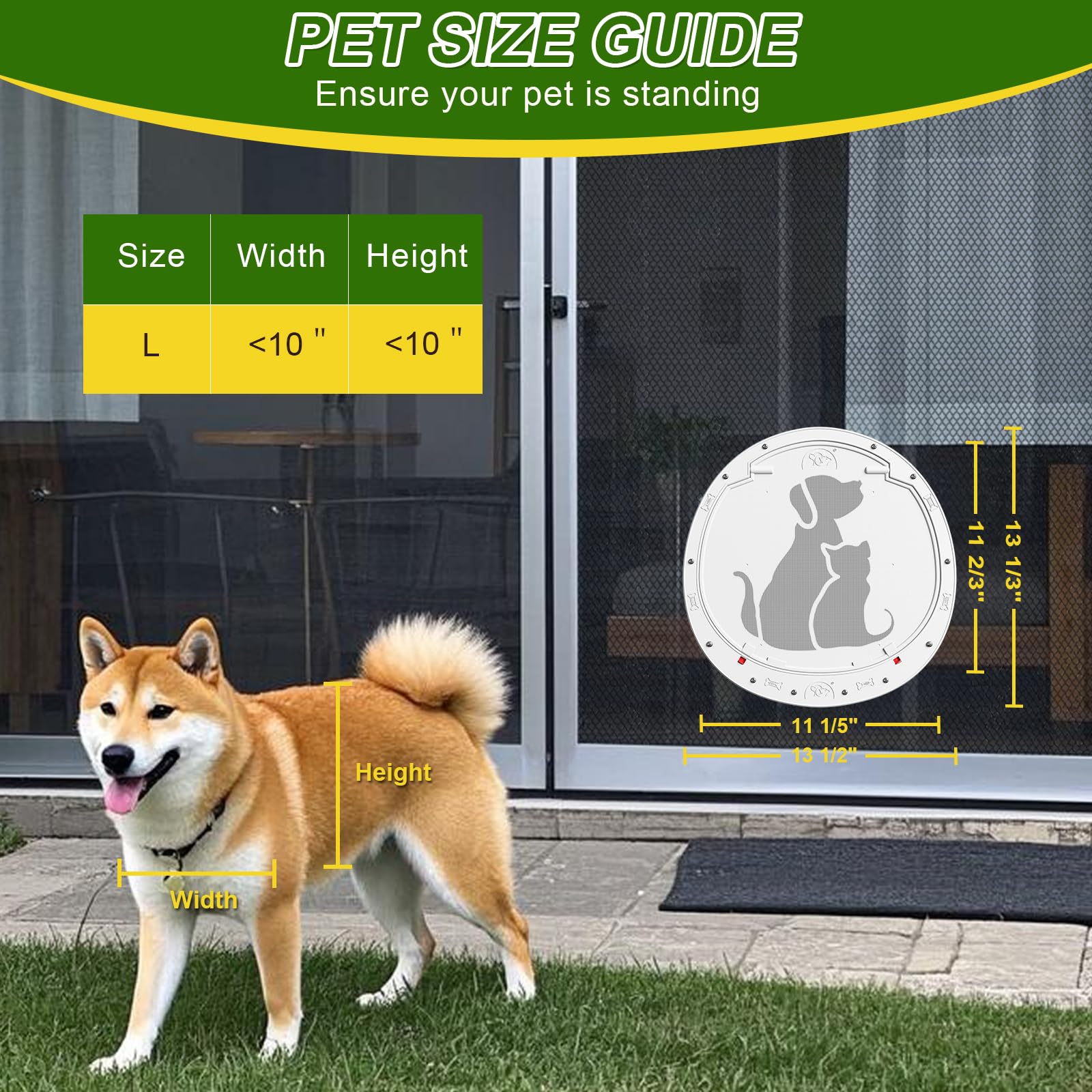 ALUMANI dog door easy installation kit for quick setup with common tools.