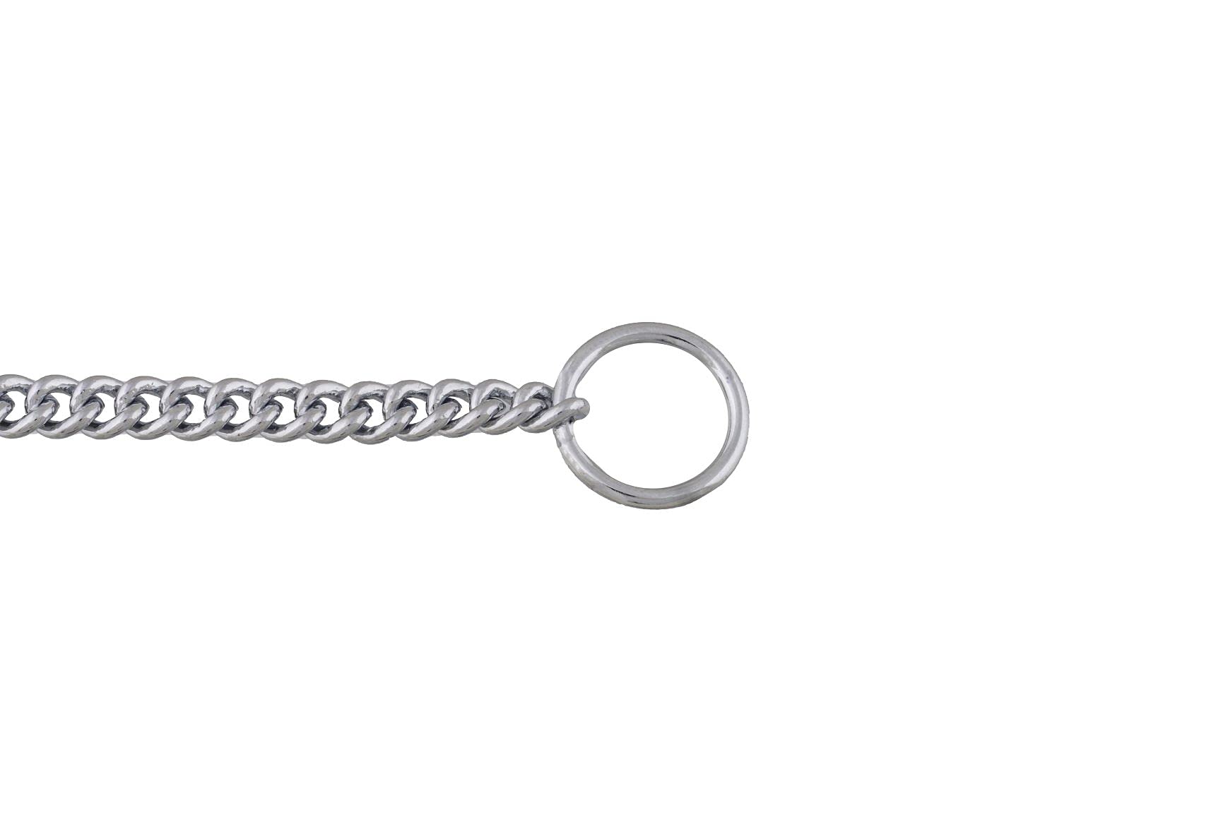Alvalley metal chain dog show collar brass core ensures rust-free durability