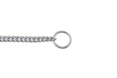 Alvalley metal chain dog show collar brass core ensures rust-free durability