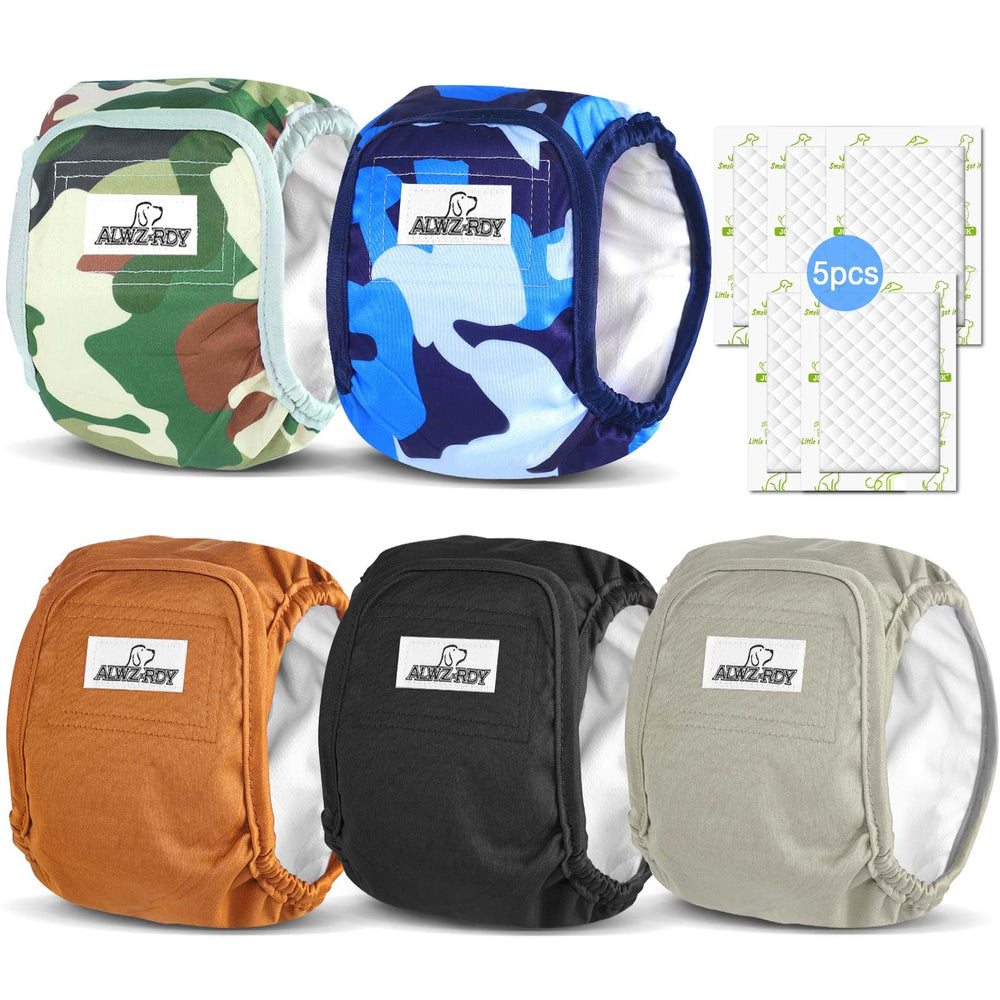 ALWZ-RDY belly bands for male dogs with side elastic support for comfortable all-day wear