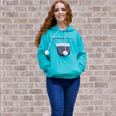 ALYC Pet Carrier Hoodie airmesh window lets pet peek outside with airflow
