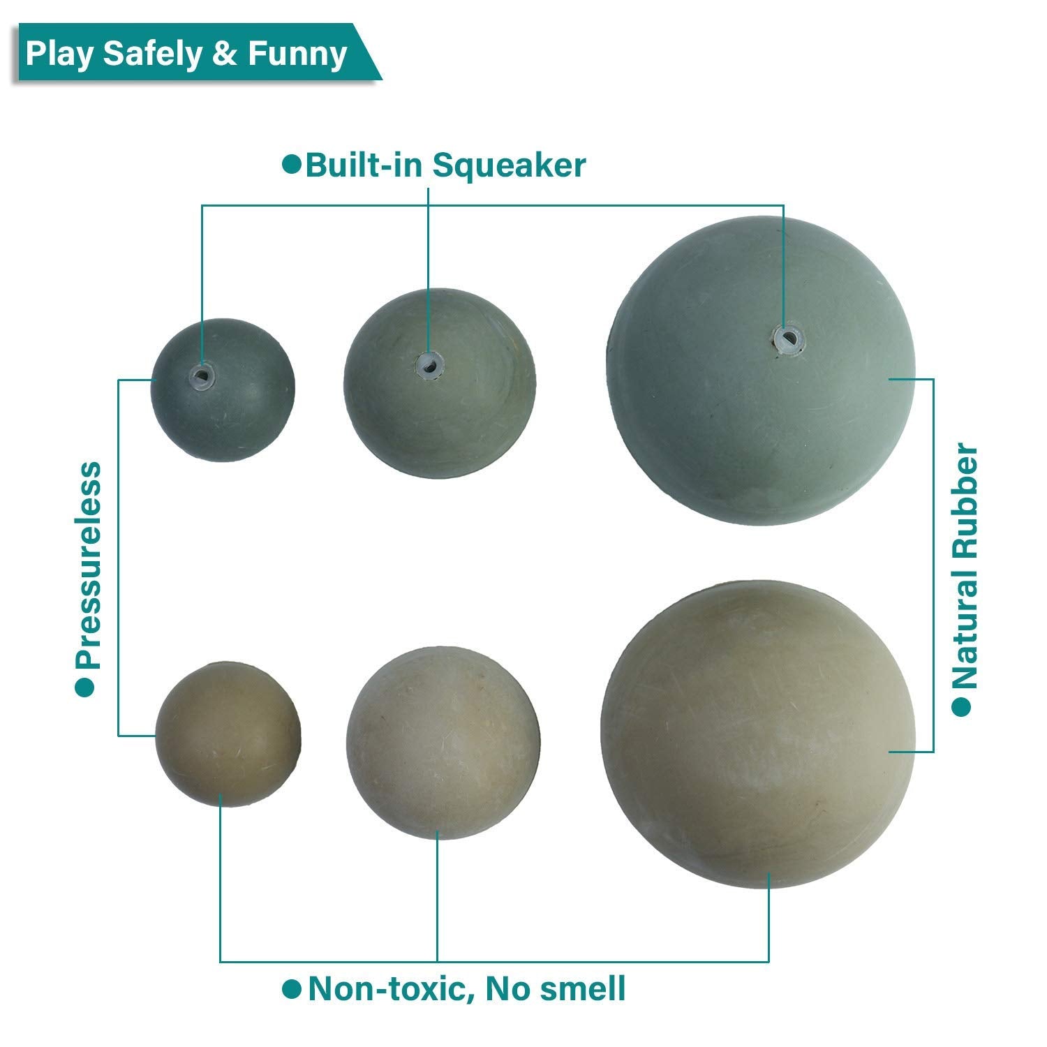 AMA SPORT Squeaky Tennis Balls designed for puppies and small-to-medium dogs' fetch fun.