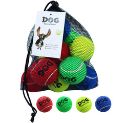 AMA SPORT tennis balls dogs-12-pack ready for backyard fetch and daily exercise.