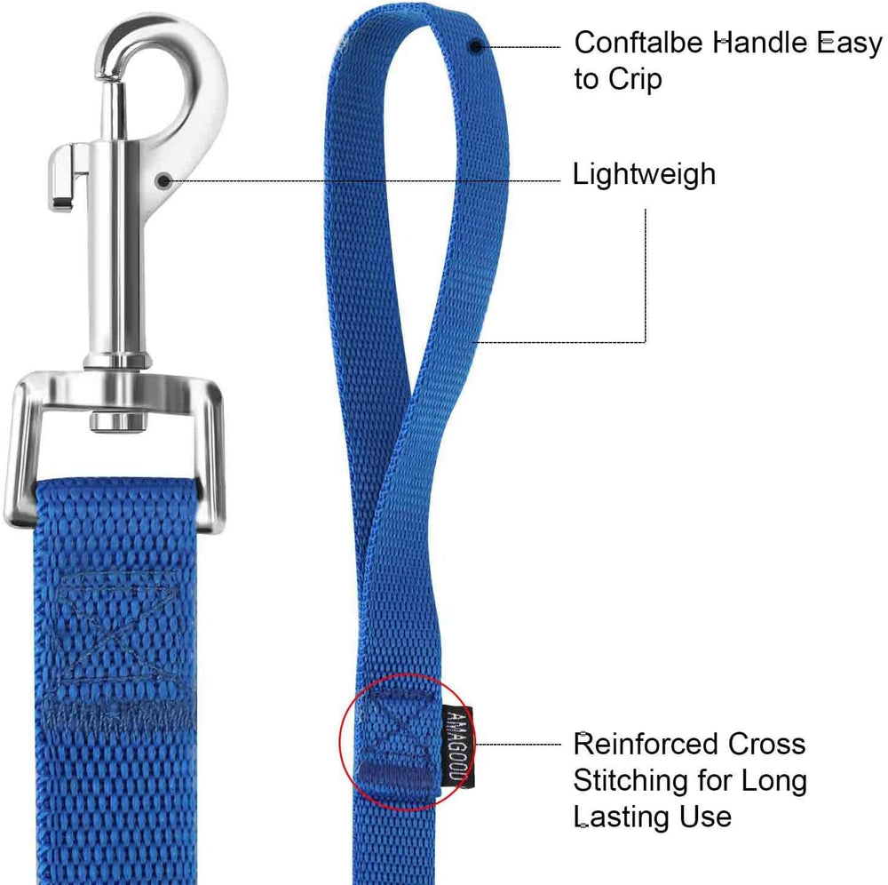 AMAGOOD leash reinforced-stitching provides durable daily use
