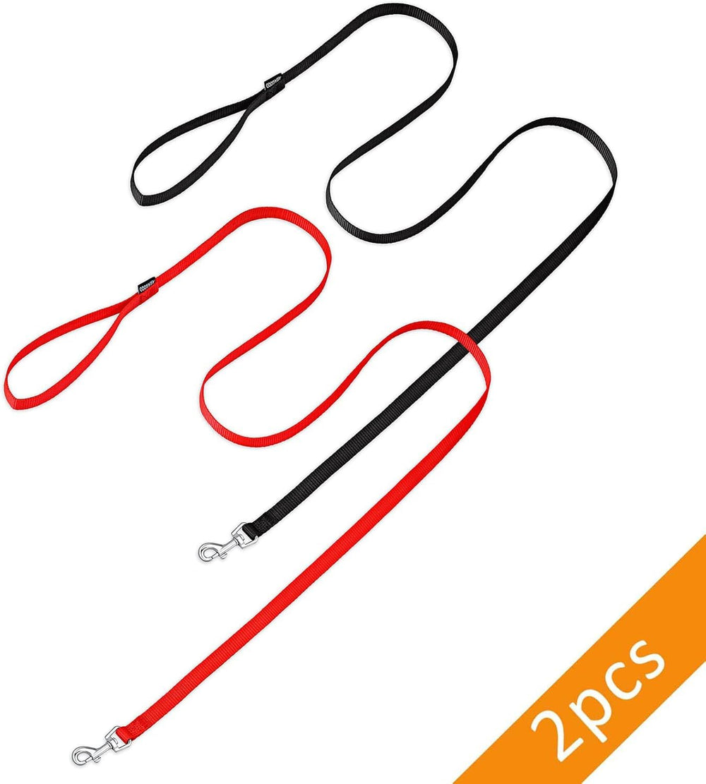AMAGOOD 6ft dog leash in red highlighting visibility during walks
