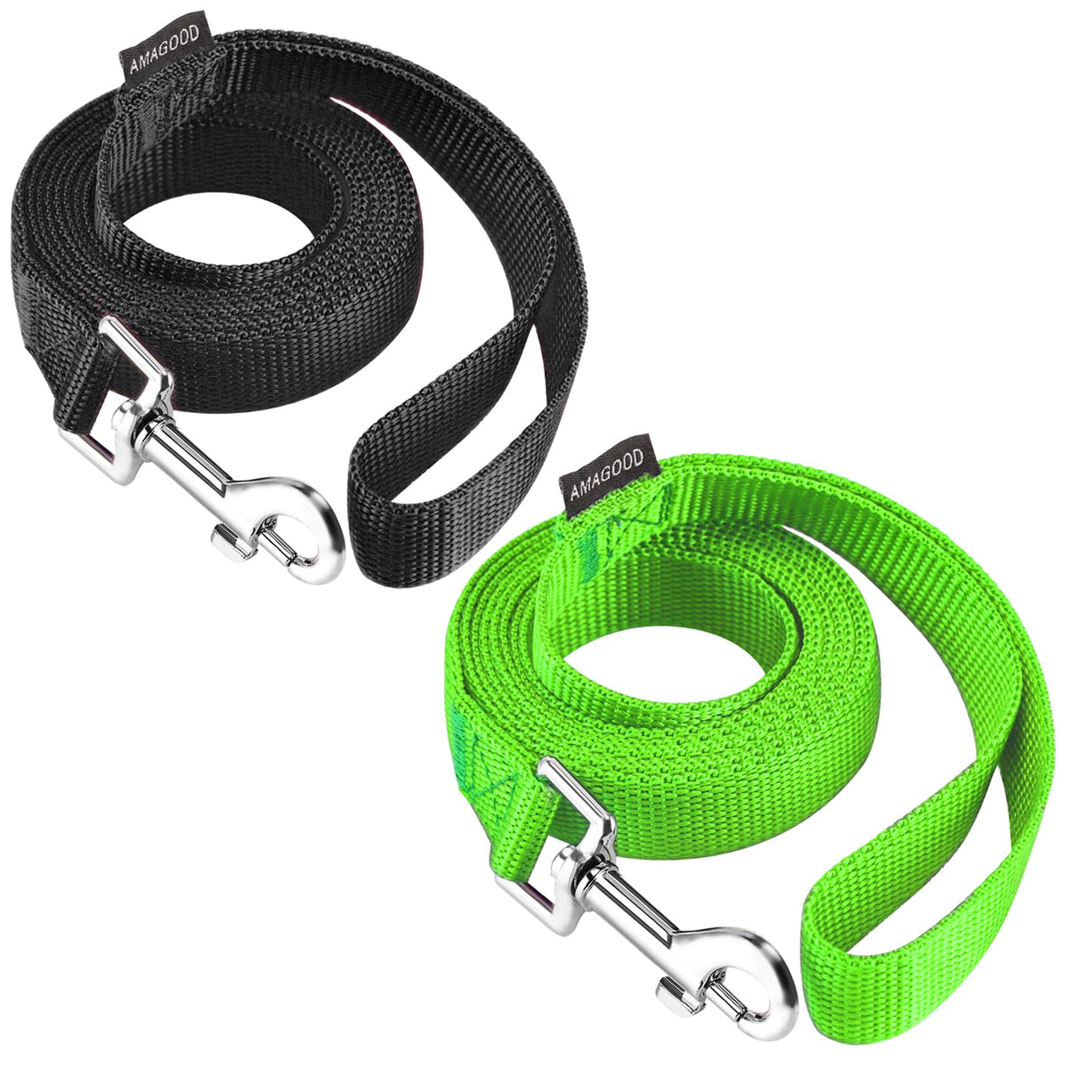 AMAGOOD 6ft 2-pack leash overview for versatile daily walks.