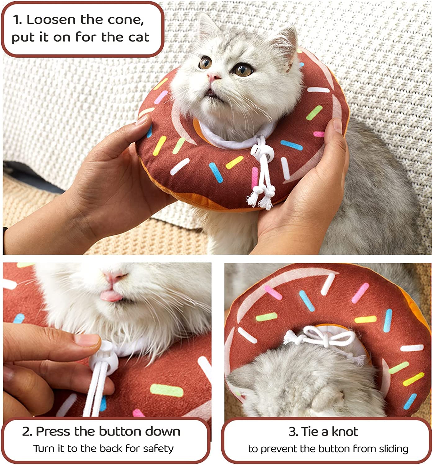 Amakunft stylish donut design provides safe protection with a playful look