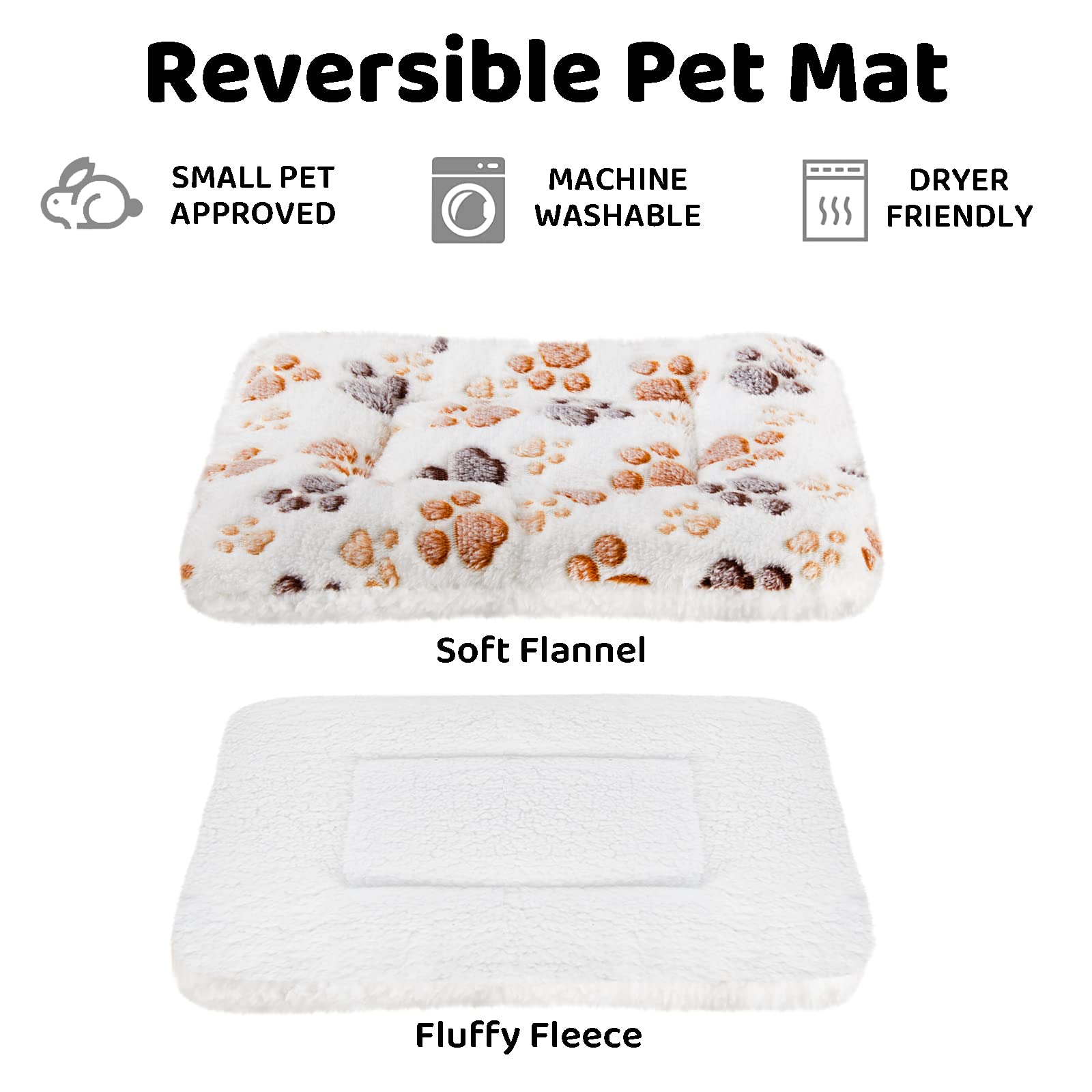 Amakunft Guinea Pig Bed Mats Two Pads illustrate included dual sleeping options.