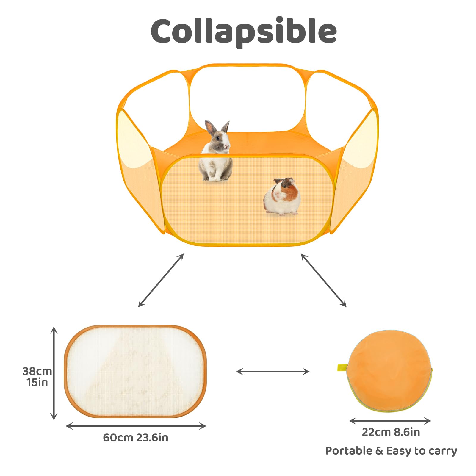 Amakunft breathable mesh playpen offers clear visibility and airy ventilation.