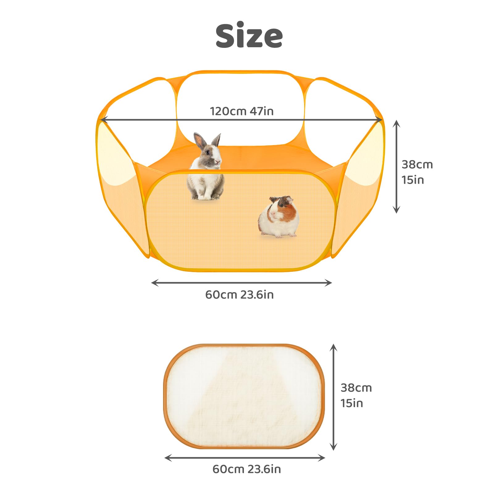 Amakunft durable polyester fabric makes cleaning quick and simple.