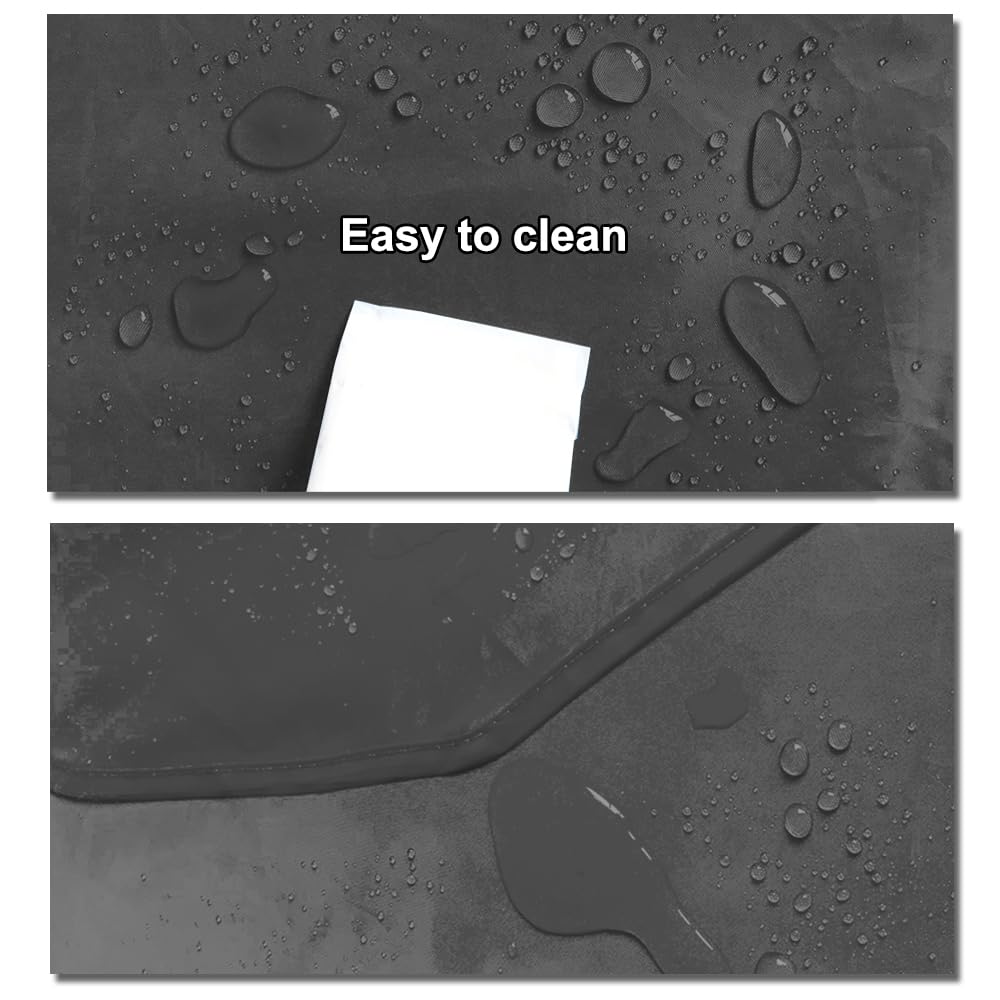 Amakunft waterproof hexagon playpen mat leaf-inspired surface beads liquids for easy cleanup.
