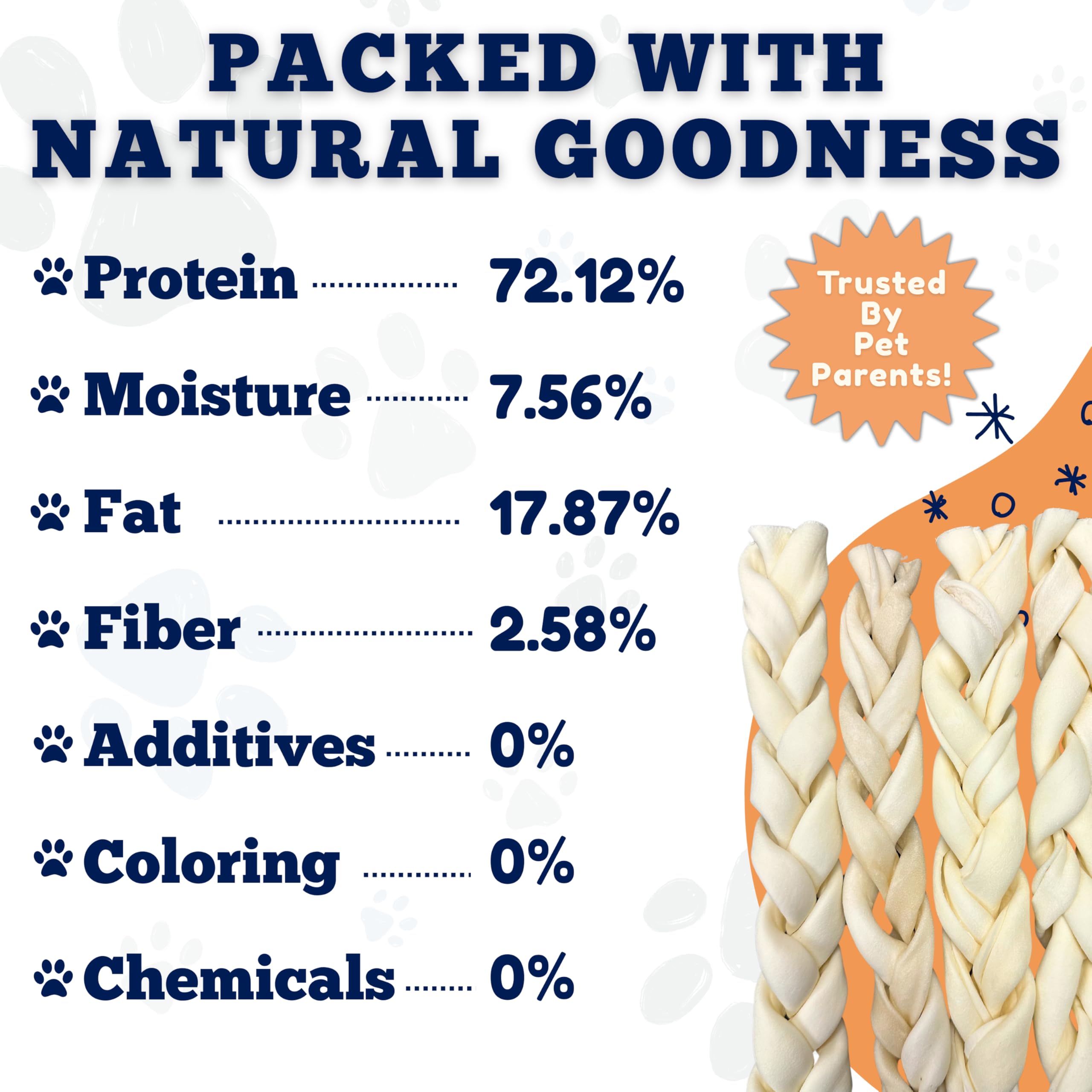 Amazing Dog Treats beef cheek skin chews no chemicals highlight single-ingredient goodness.