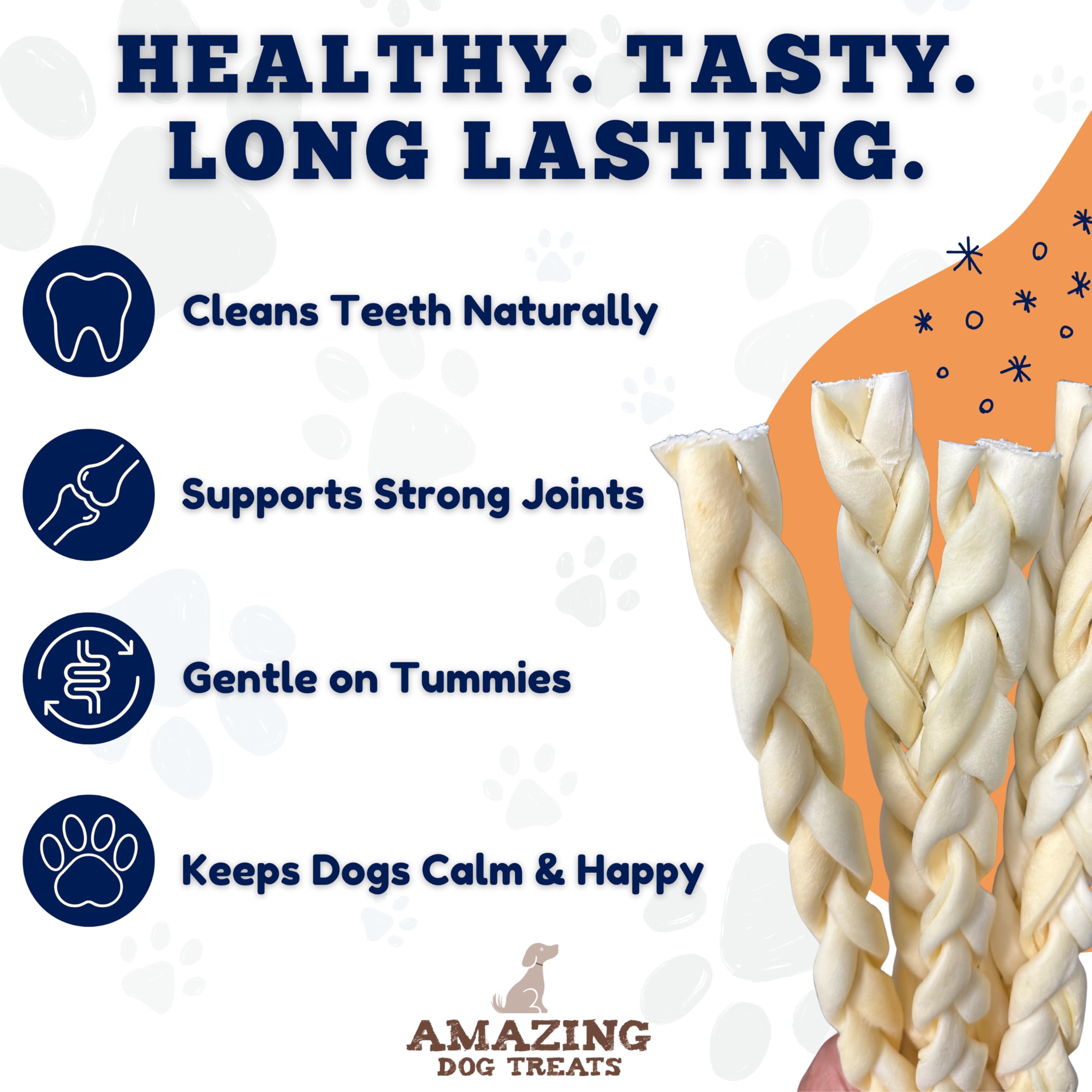 Amazing Dog Treats beef cheek skin chews odorless design reduces home odors.