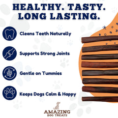 Amazing Dog Treats collagen-stick-6inch-dog-chewing captures a dental-friendly treat moment.
