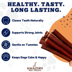 Amazing Dog Treats collagen stick promotes healthy gums during playful chews.