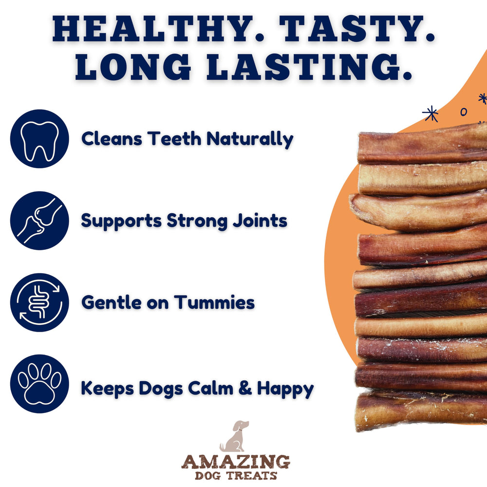 Amazing Dog Treats high-protein bully stick ideal for protein-rich snacking