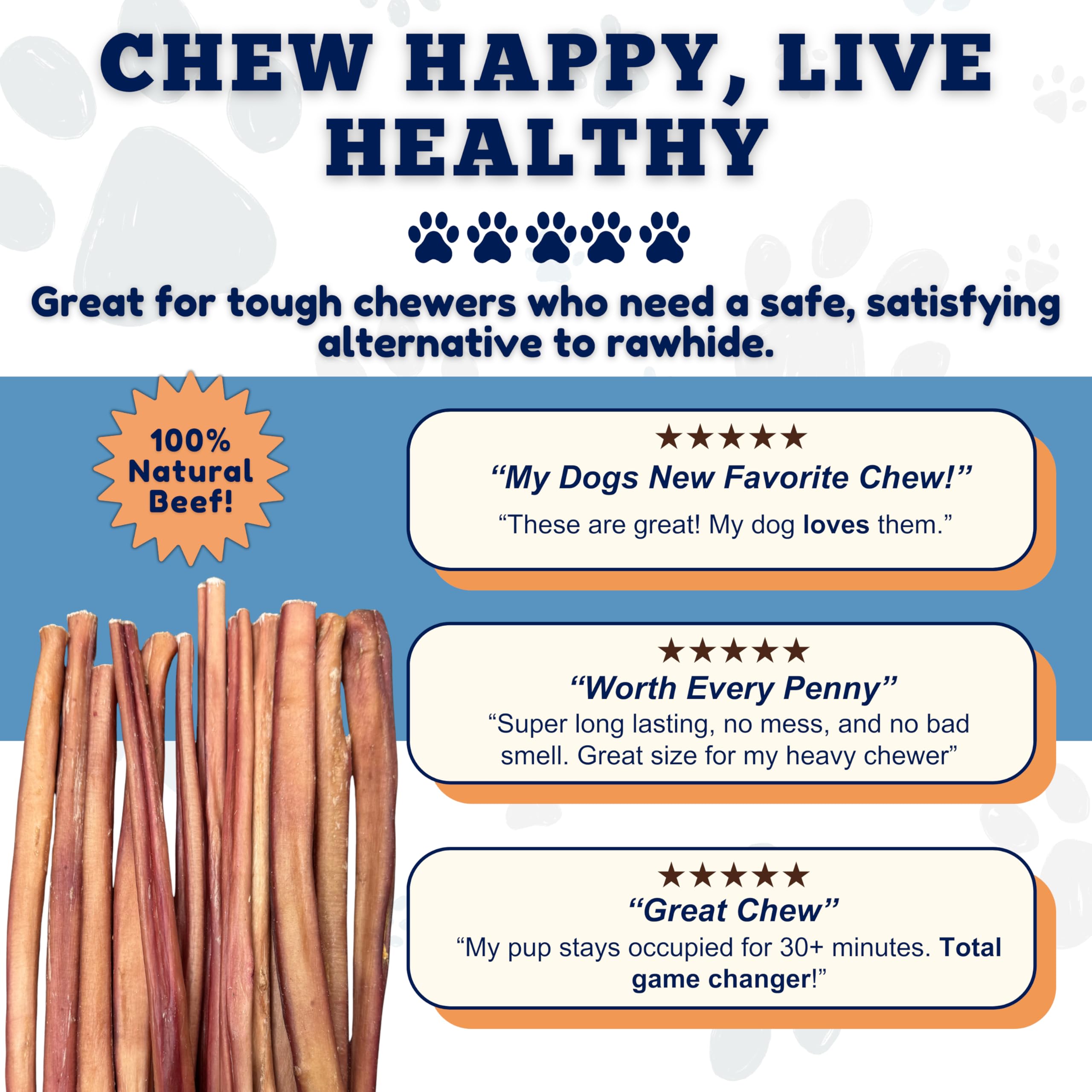 Amazing Dog Treats sustainable grass-fed cattle label signals responsible sourcing.