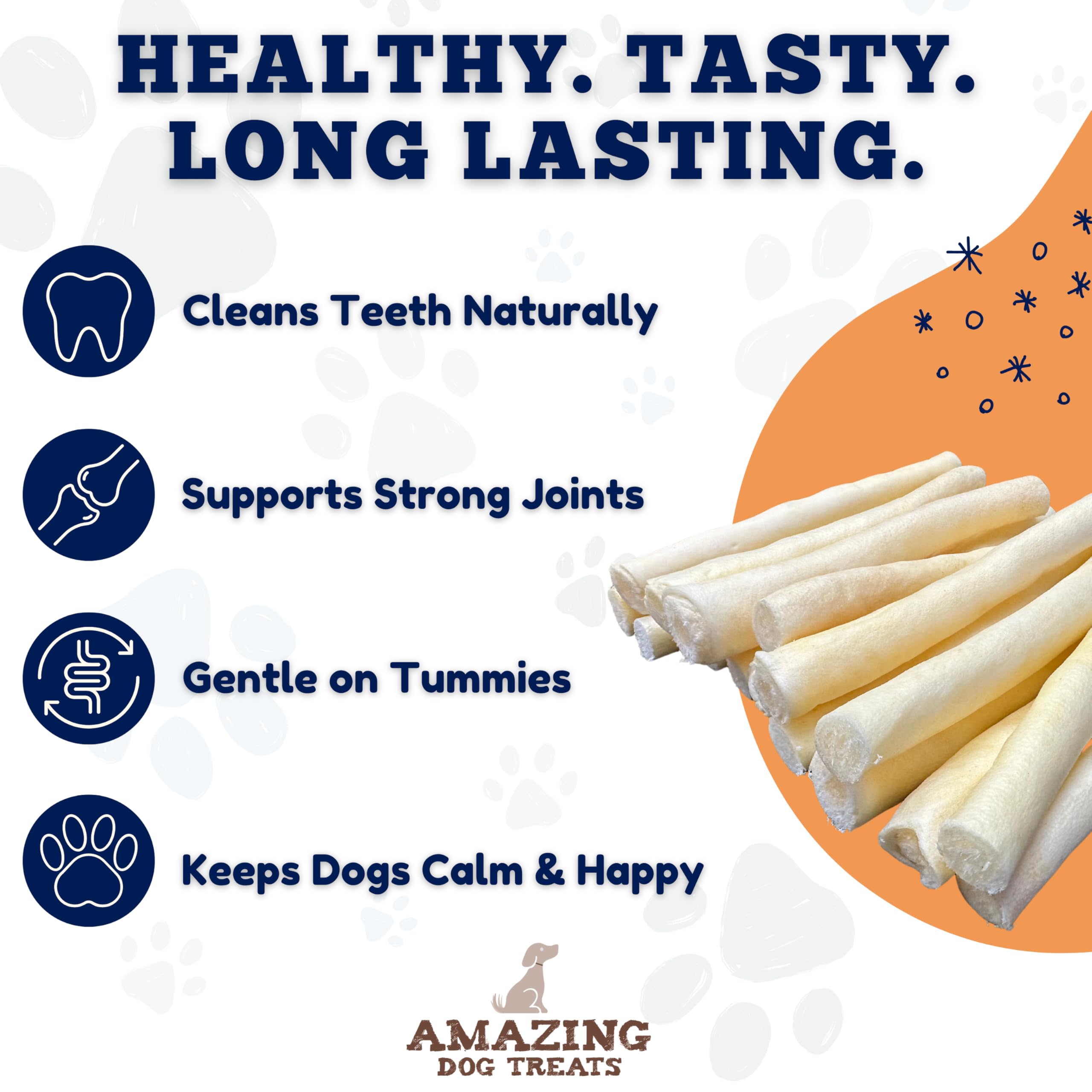 Amazing Dog Treats thin cow tail chew — ideal for smaller dogs and lighter chewers