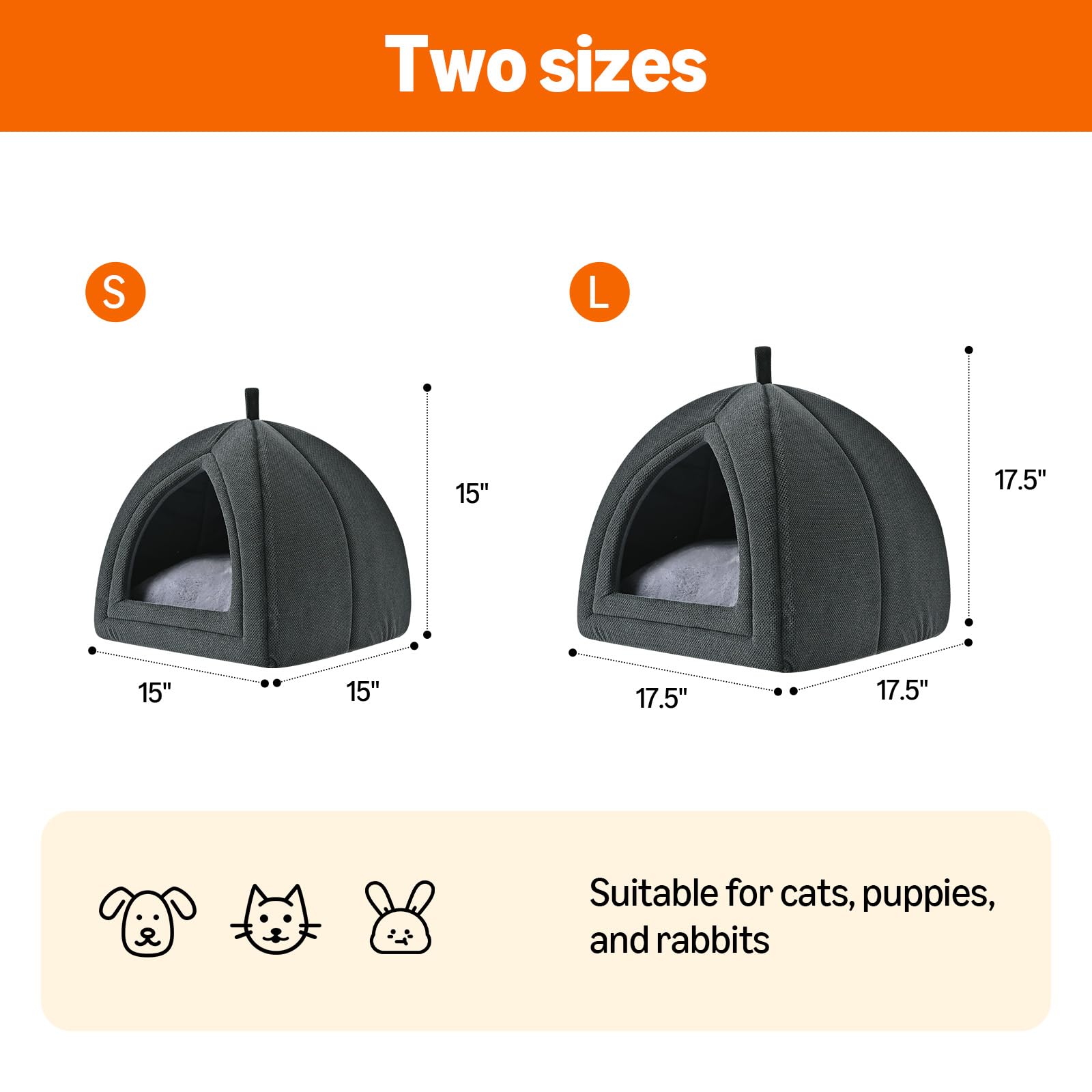 Amazon Basics Cat Cave Bed washable cushion keeps bed fresh and hygienic.