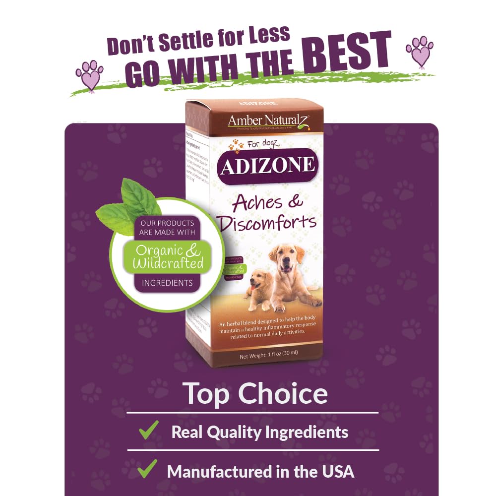 Amber NaturalZ Adizone USA-made formula emphasizes quality and safety.