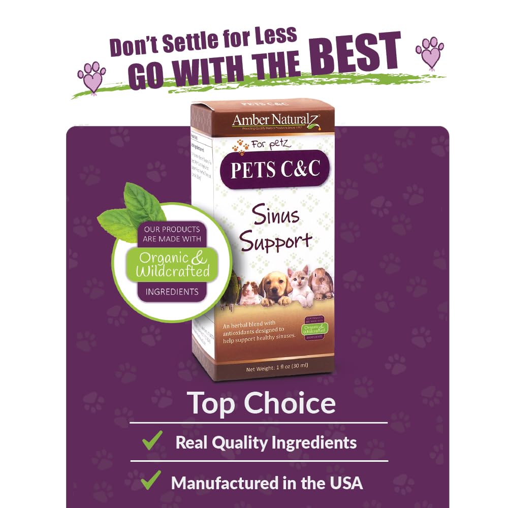 Amber NaturalZ herbal blend ingredients—Blueberry, Flax, Myrrh, US-sourced antioxidants.