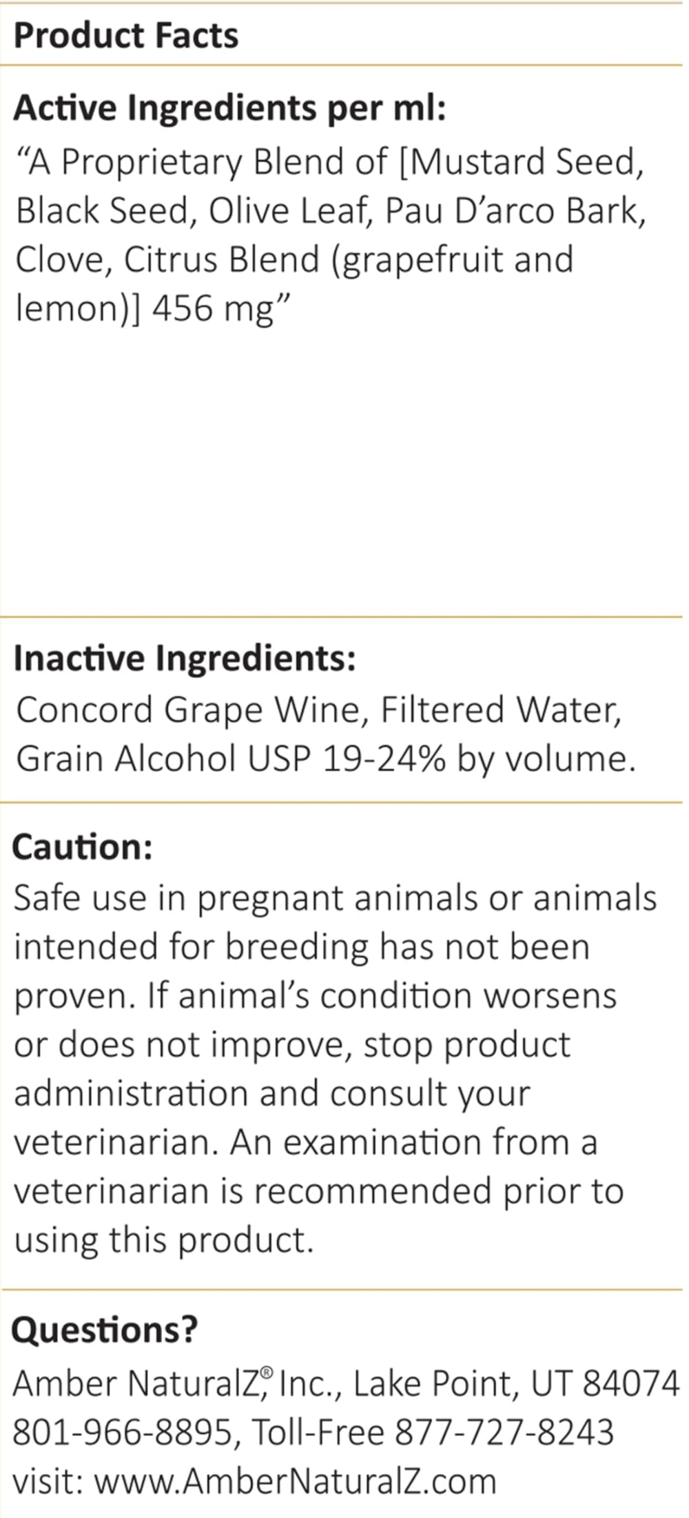 Amber NaturalZ Tossa K Kennel Bark globally-sourced ingredients highlight natural trust
