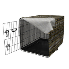 Ambesonne Boho Dog Crate Cover for indoor-outdoor use supports flexible pet space.