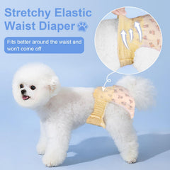Ambreview dog diaper elastic-leg edges support free movement