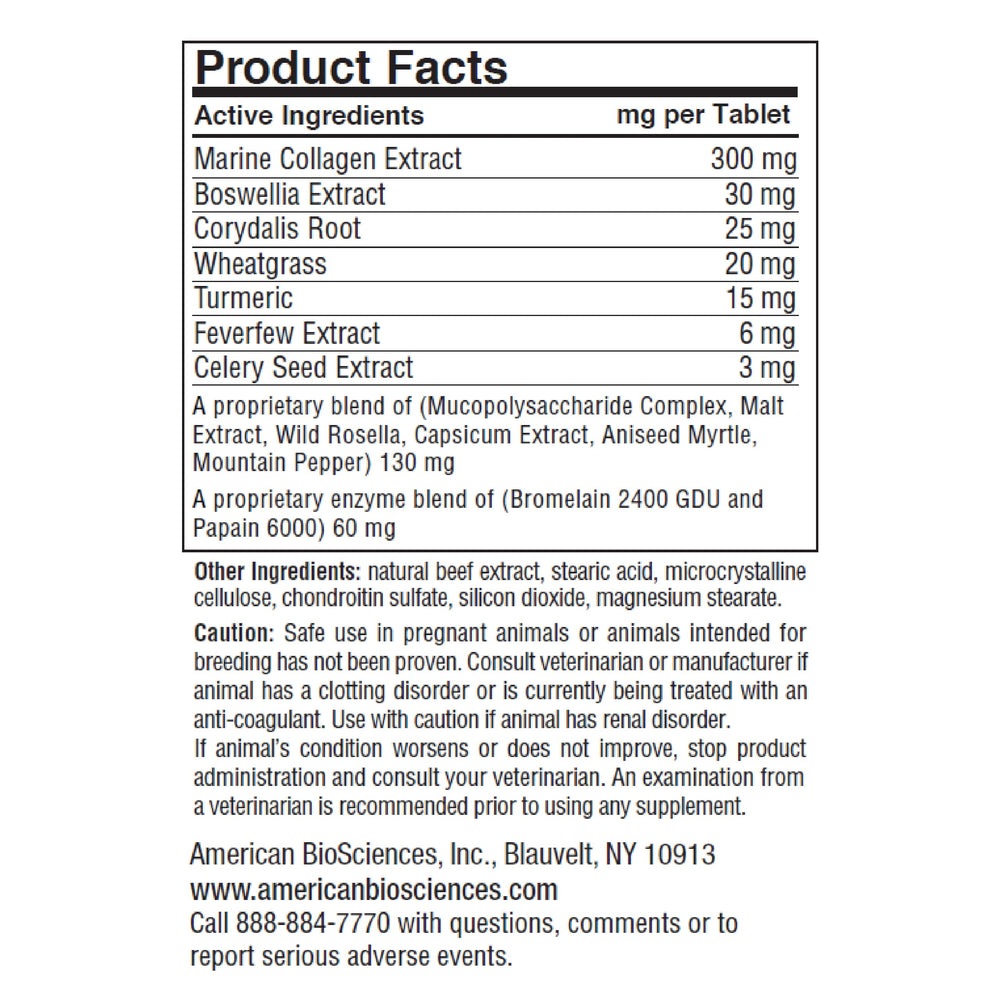 American BioSciences DGP packaging box showcases full-spectrum natural joint relief options.