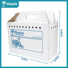 American Health Service flat-pack carrier ships compactly for easy stocking at shelters.