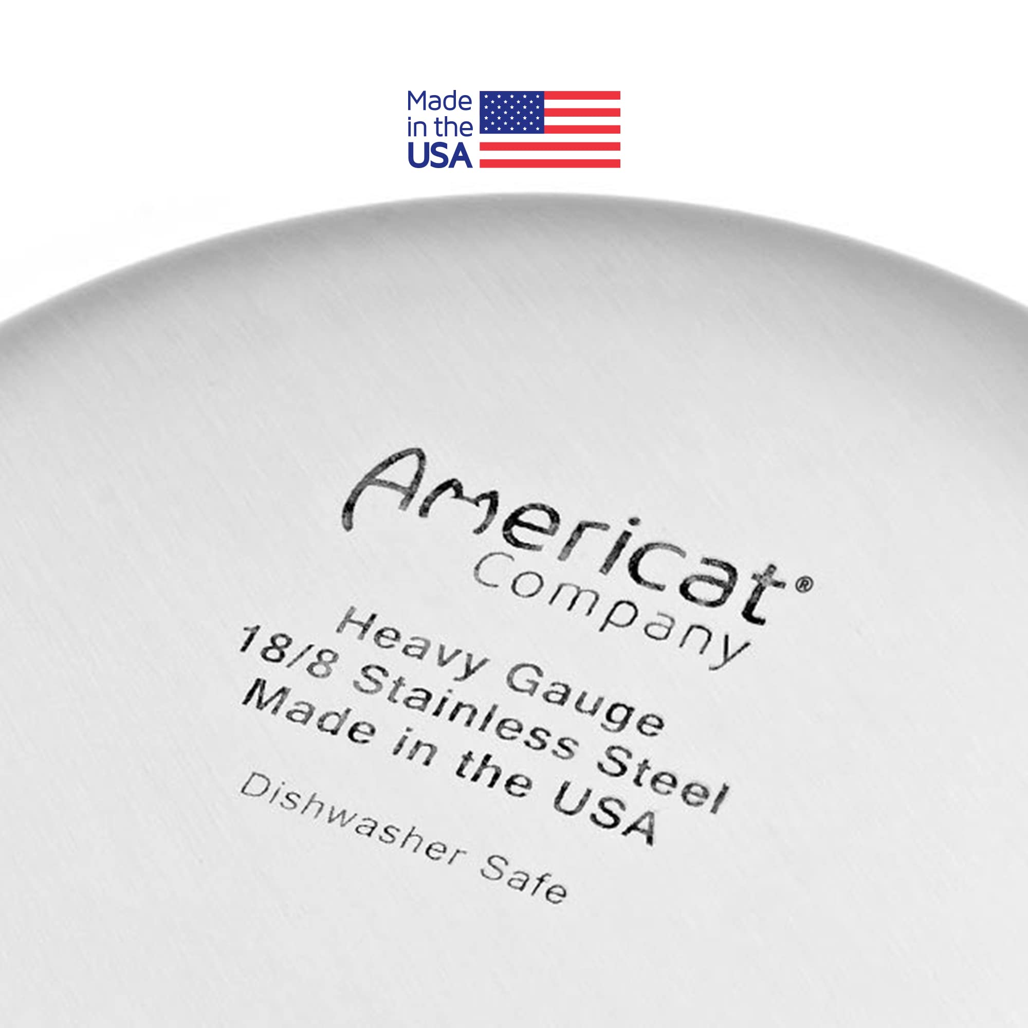 Americat whisker-friendly design close-up showcases wide shallow bowl.