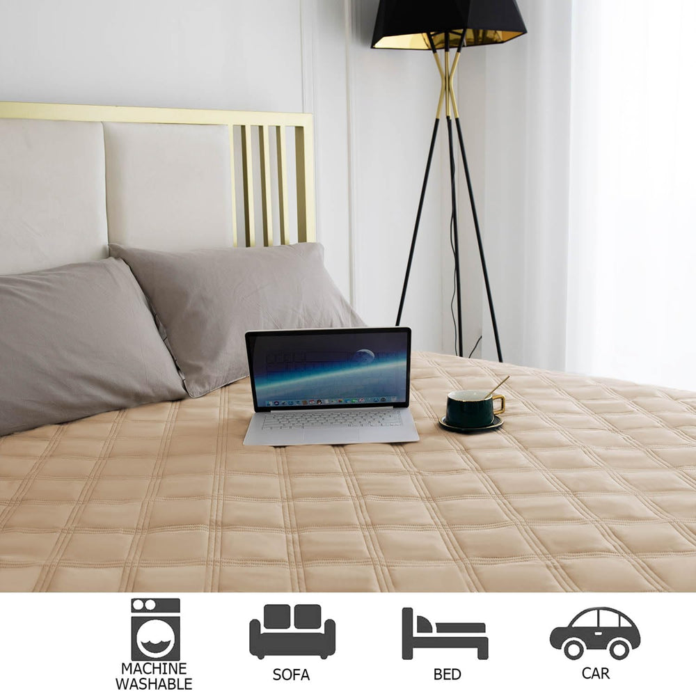 Ameritex five-layer quilted cover with odor-control for a fresh couch.