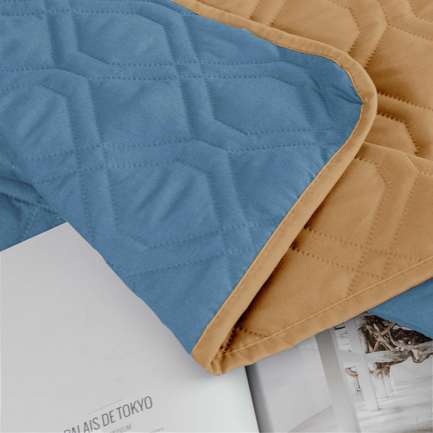 Ameritex dog bed cover reversible colors display two styling options.