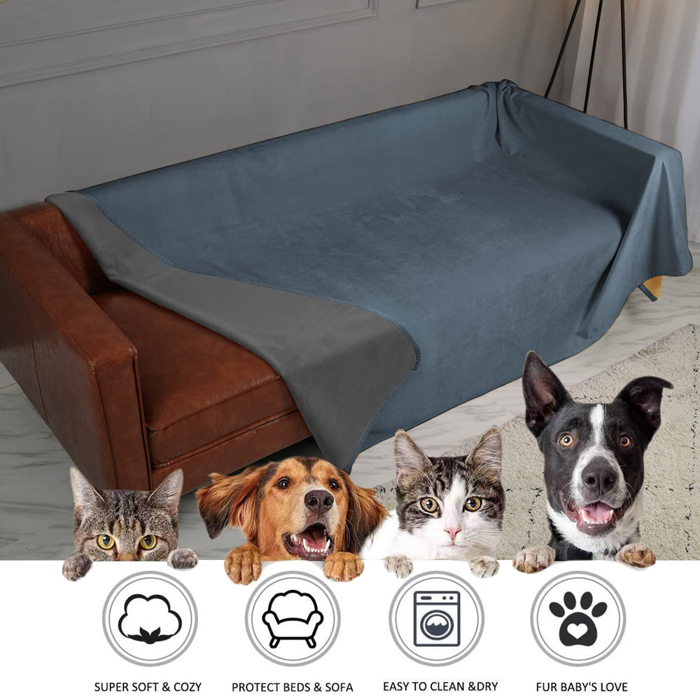 Ameritex pet bed blanket is machine washable for easy cleaning.