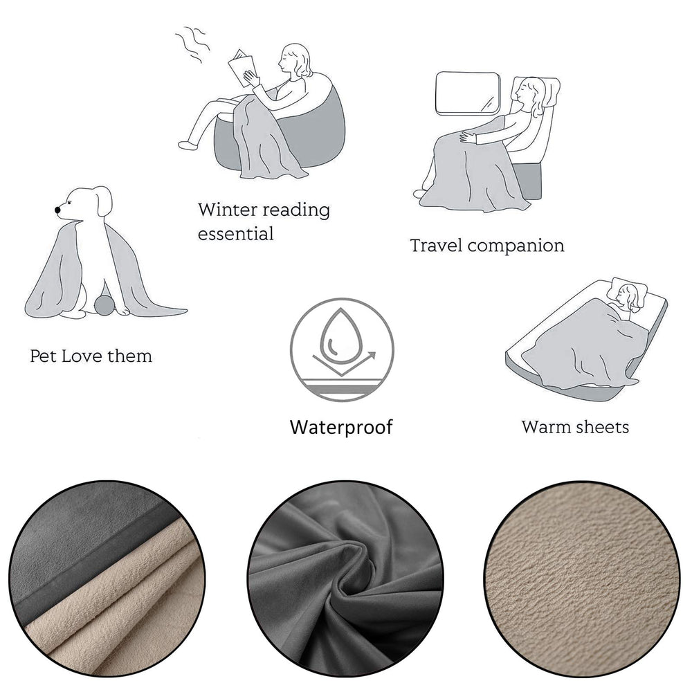 Ameritex Pet Bed Blanket on sofa demonstrates couch protection for pets