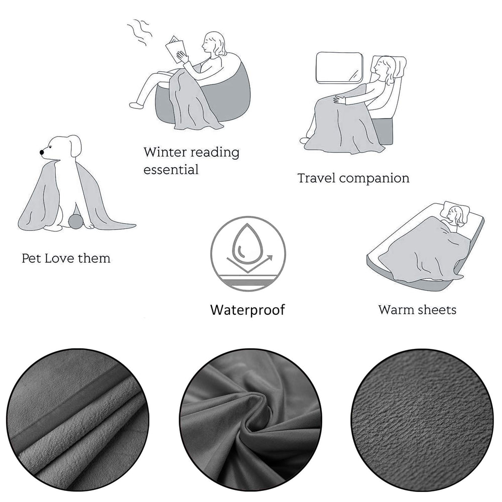 Ameritex pet bed blanket protects furniture from fur and moisture