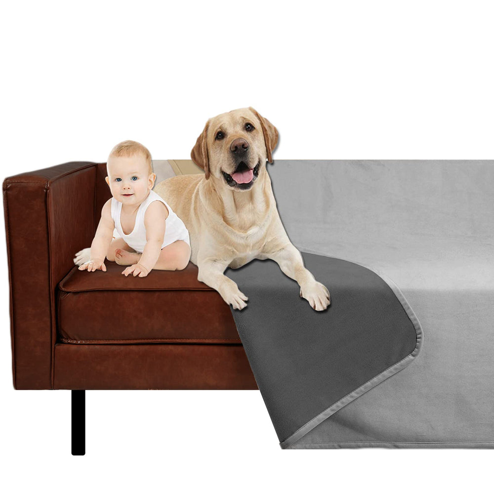 Ameritex Pet Bed Blanket sofa-protection on a living room scene demonstrating pet-friendly guard.