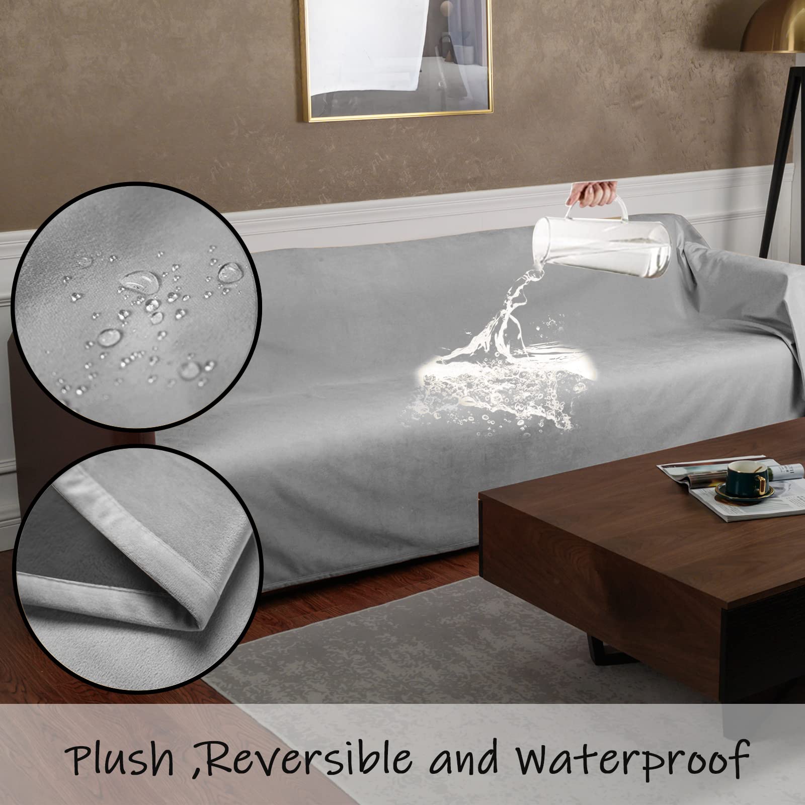 Ameritex Pet Bed Blanket velvet finish on edge detail highlighting luxurious feel for pets.