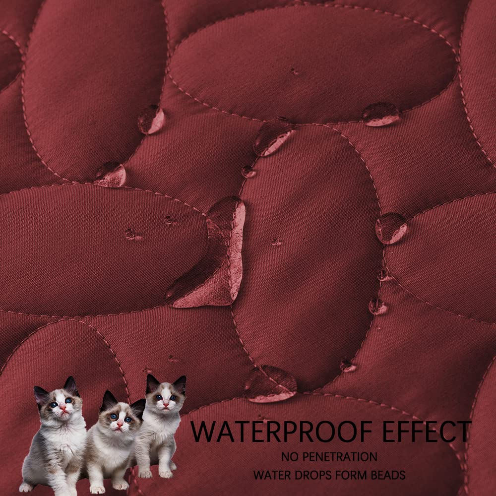 Ameritex Pet Bed Cover anti-slip paw design keeps protector in place on sofas